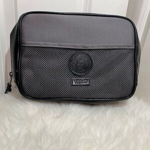 Versace | Bags | Versace Parfums Trousse Leather Mesh Travel Pouch
